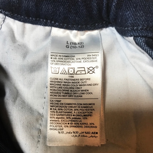 OLD NAVY GIRL'S DENIM JEAN SKIRT SIZE 10 - 12 - Picture 4 of 4